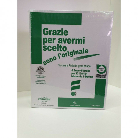 SACCHETTI+DOV.6PZ SCO VK130/1 FOLLETTO